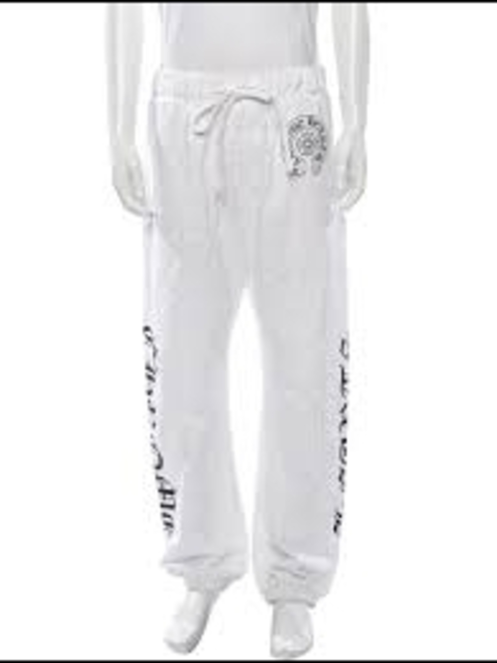 Chrome Hearts White Sweatpants with Black Script *** Read details please